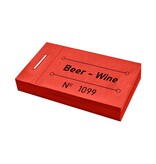 CombiCraft Consumptiebon beer-wine in rood 50x30mm - per 50 bonnen