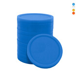 Blanco plastic winkelwagenmunten €0,50 formaat - per 100 stuks