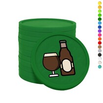 Consumptiemunten bier en glas - 100 stuks