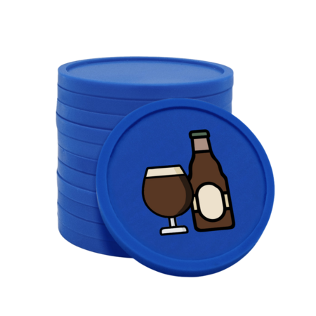 CombiCraft Gekleurde speciaalbier consumptiemunten Ø29mm - 100 stuks