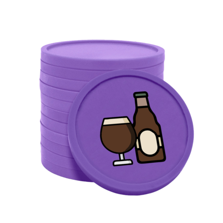 CombiCraft Gekleurde speciaalbier consumptiemunten Ø29mm - 100 stuks