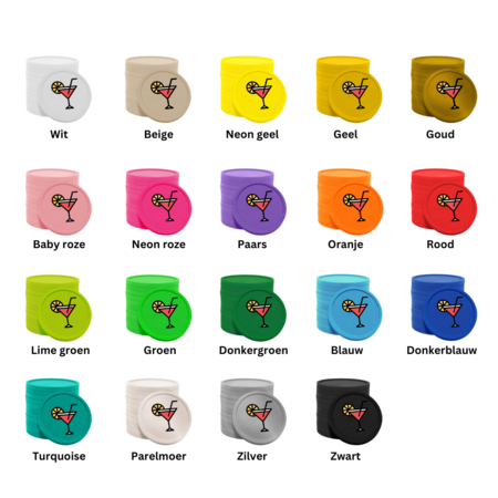 CombiCraft Gekleurde cocktail consumptiemunten Ø29mm - 100 stuks