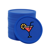 CombiCraft Gekleurde cocktail consumptiemunten Ø29mm - 100 stuks