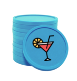 Gekleurde cocktail consumptiemunten Ø29mm - 100 stuks