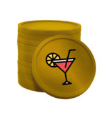 CombiCraft Gekleurde cocktail consumptiemunten Ø29mm - 100 stuks