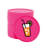 Gekleurde frisdrank consumptiemunten Ø29mm - 100 stuks