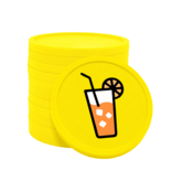 CombiCraft Gekleurde frisdrank consumptiemunten Ø29mm - 100 stuks