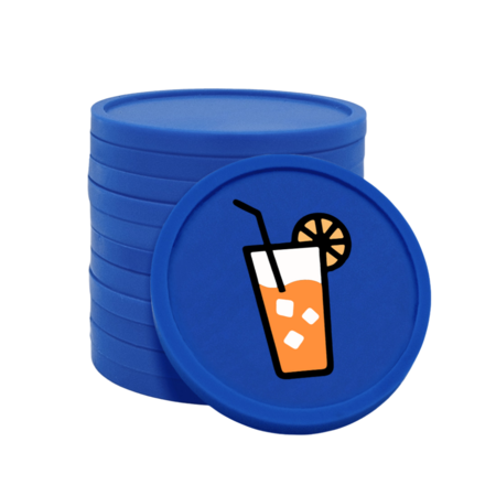 CombiCraft Gekleurde frisdrank consumptiemunten Ø29mm - 100 stuks