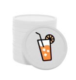 Gekleurde frisdrank consumptiemunten Ø29mm - 100 stuks