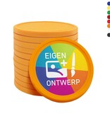 CombiCraft Biologisch afbreekbare munten Ø29mm met jouw eigen ontwerp - per 100 stuks