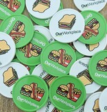 CombiCraft Plastic munten Ø35mm met jouw eigen ontwerp - per 100 stuks