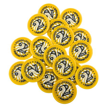 CombiCraft Plastic munten Ø35mm met jouw eigen ontwerp - per 100 stuks