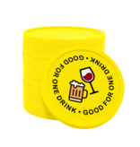 Gekleurde good for one drink consumptiemunten Ø29mm - 100 stuks