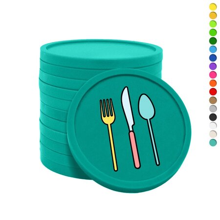 CombiCraft Gekleurde bestek consumptiemunten Ø29mm - per 100 stuks