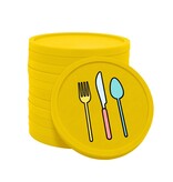 Gekleurde bestek consumptiemunten Ø29mm - per 100 stuks