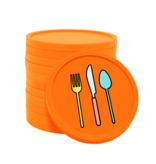 Gekleurde bestek consumptiemunten Ø29mm - per 100 stuks