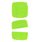 CombiCraft Fluorescerende breekmunten van plastic met 25 munten per matje - per 1000 stuks