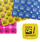 Breekmunten gerecycled plastic met jouw ontwerp - per 1000 stuks
