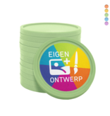 Plastic recycled munten met jouw eigen ontwerp Ø29mm