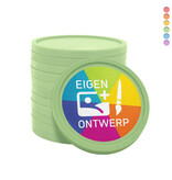 Plastic recycled munten met jouw eigen ontwerp Ø29mm