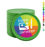 Grote plastic munten Ø35mm met jouw eigen ontwerp vanaf 3000 stuks - per 1000 stuks