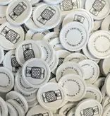 CombiCraft Kleine plastic munten Ø23mm met jouw eigen ontwerp vanaf 3000 stuks - per 1000 stuks