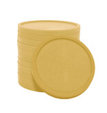 Blanco gerecycled plastic munten Ø29mm - per 100 stuks