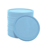 Blanco gerecycled plastic munten Ø29mm - per 100 stuks