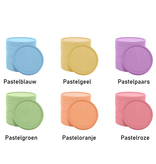 Blanco gerecycled plastic munten Ø29mm - per 100 stuks