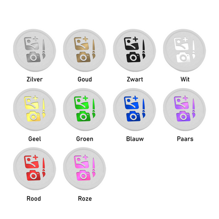 CombiCraft Plastic munten Ø29mm met jouw eigen ontwerp in foliedruk - per 1000 stuks