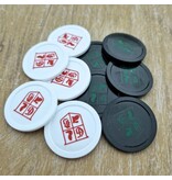 CombiCraft Plastic munten Ø29mm met jouw eigen ontwerp in foliedruk - per 1000 stuks