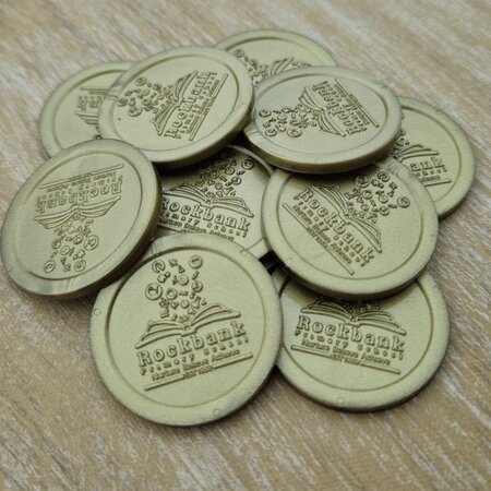 CombiCraft Plastic reliëfmunten Ø29mm met jouw ontwerp - per 1000 stuks