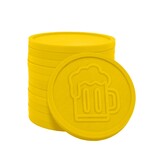 CombiCraft Plastic reliëfmunten met bier icoon Ø29mm - per 250 stuks