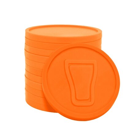 CombiCraft Plastic reliëfmunten met frisdrank icoon Ø29mm - per 250 stuks
