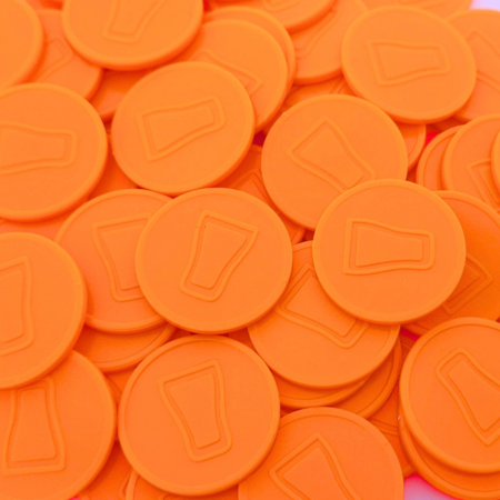 CombiCraft Plastic reliëfmunten met frisdrank icoon Ø29mm - per 250 stuks