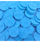 Plastic reliëfmunten met bestek icoon Ø29mm - per 250 stuks