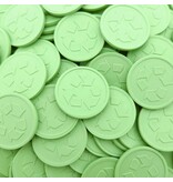 CombiCraft Recycle munten van gerecycled plastic Ø29mm - per 250 stuks