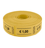 Consumptiebonnen op rol 57x30mm € 1 - per 1000 bonnen