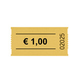 Consumptiebonnen op rol 57x30mm € 1 - per 1000 bonnen