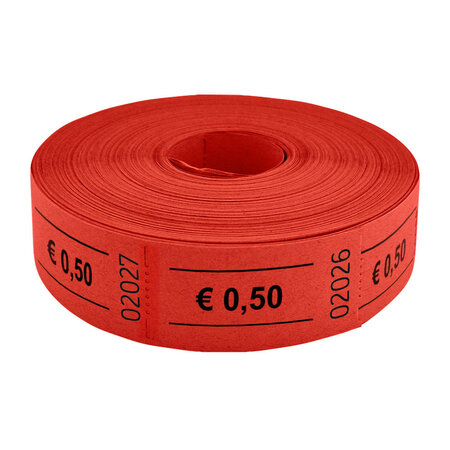 Consumptiebonnen op rol 57x30mm € 0,50 - per 1000 bonnen