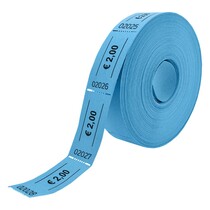 Consumptiebon op rol met eurobedrag €2,00