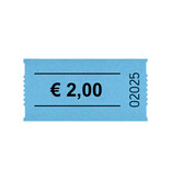 Consumptiebonnen op rol 57x30mm € 2 - per 1000 bonnen