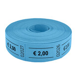 Consumptiebonnen op rol 57x30mm € 2 - per 1000 bonnen