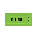 Consumptiebonnen op rol 57x30mm € 1,50 - per 1000 bonnen
