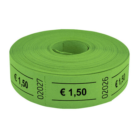 Consumptiebonnen op rol 57x30mm € 1,50 - per 1000 bonnen