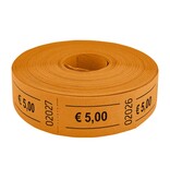 Consumptiebonnen op rol 57x30mm € 5 - per 1000 bonnen
