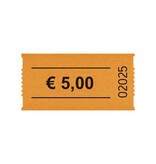 Consumptiebonnen op rol 57x30mm € 5 - per 1000 bonnen