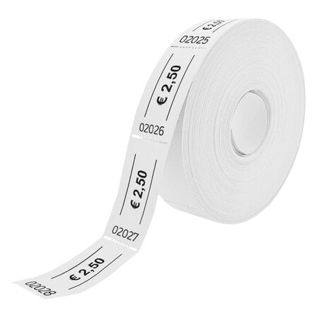 Consumptiebonnen op rol 57x30mm € 2,50 - per 1000 bonnen