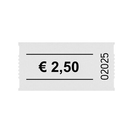 CombiCraft Consumptiebonnen op rol 57x30mm € 2,50 - per 1000 bonnen