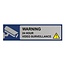 Aluminium deurbordje Warning: camera surveillance 165 x 45 mm - per 1 stuk